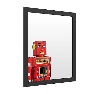 Trademark Fine Art Ron Magnes Vintage Red Robot Marker Board