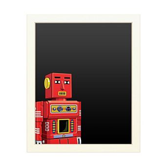 Trademark Fine Art Ron Magnes Vintage Red Robot Chalkboard