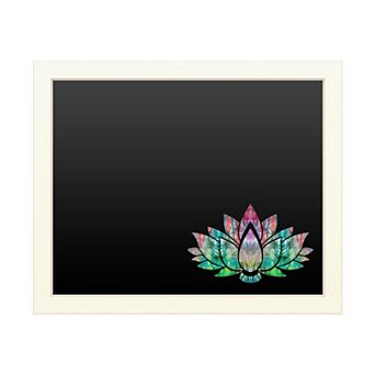 Trademark Fine Art Dean Russo Lotus Flower Chalkboard