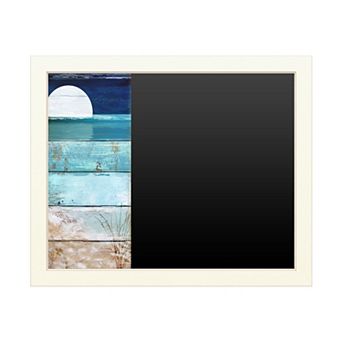 Trademark Fine Art 'Beach Moonrise I' Chalkboard Wall Decor