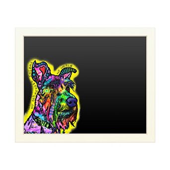 Trademark Fine Art 'My Schnauzer' Chalkboard Wall Decor