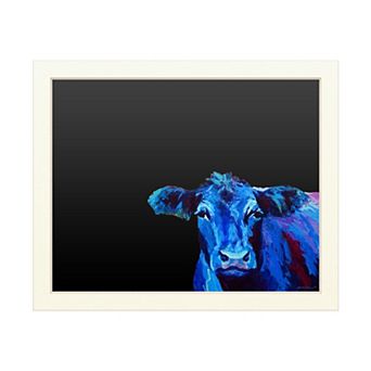 Trademark Fine Art 'Blue Cow' Chalkboard Wall Decor