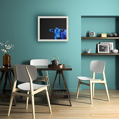 Trademark Fine Art 'Blue Cow' Chalkboard Wall Decor