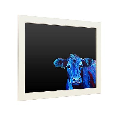 Trademark Fine Art 'Blue Cow' Chalkboard Wall Decor