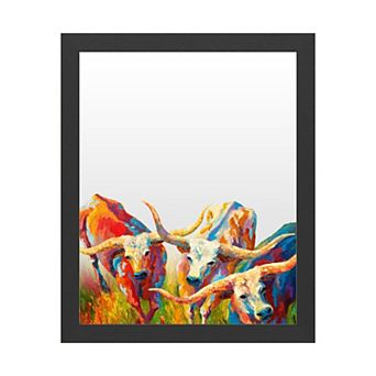 Trademark Fine Art 'Dance of the Longhorns' Dry Erase Board Wall Decor
