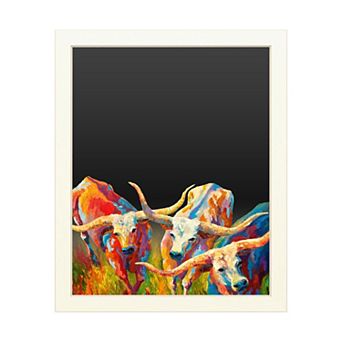 Trademark Fine Art 'Dance of the Longhorns' Chalkboard Wall Decor
