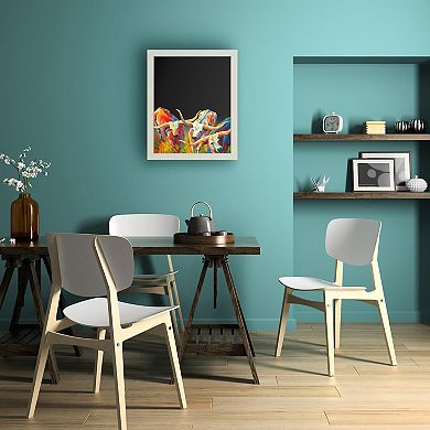 Trademark Fine Art 'Dance of the Longhorns' Chalkboard Wall Decor