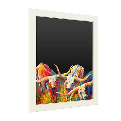 Trademark Fine Art 'Dance of the Longhorns' Chalkboard Wall Decor