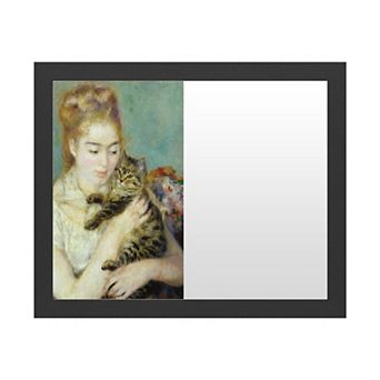 Trademark Fine Art 'Woman With a Cat 1875' Dry Erase Board Wall Decor