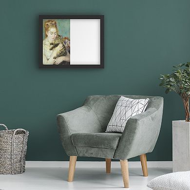Trademark Fine Art 'Woman With a Cat 1875' Dry Erase Board Wall Decor