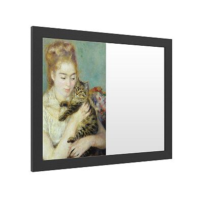 Trademark Fine Art 'Woman With a Cat 1875' Dry Erase Board Wall Decor