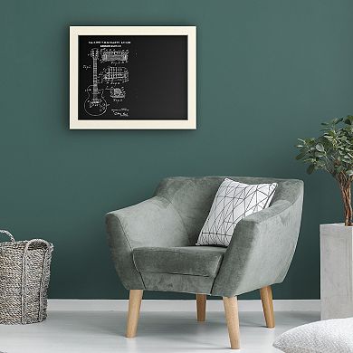 Trademark Fine Art '1955 Mccarty Gibson Guitar Patent' Chalkboard Wall Decor