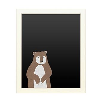 Trademark Fine Art 'Brown Bear Linen' Chalkboard Wall Decor