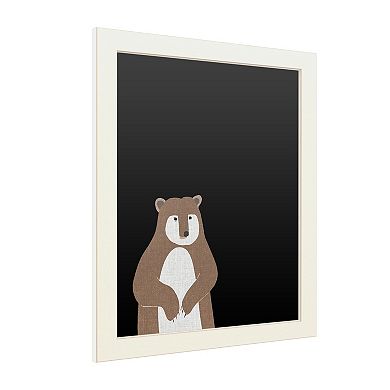 Trademark Fine Art 'Brown Bear Linen' Chalkboard Wall Decor