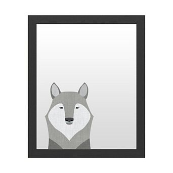Trademark Fine Art 'Gray Wolf' Dry Erase Board Wall Decor