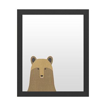 Trademark Fine Art 'Grizzly Bear Linen' Dry Erase Board Wall Decor
