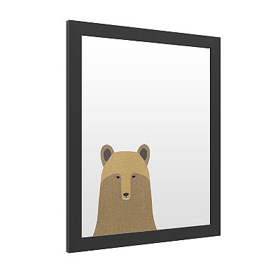 Trademark Fine Art 'Grizzly Bear Linen' Dry Erase Board Wall Decor