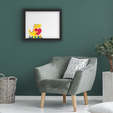 Trademark Fine Art 'Dino Love' Dry Erase Board Wall Decor