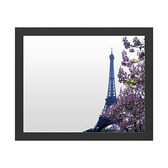 Trademark Fine Art 'Eiffel Tower with Blossoms' Dry Erase Board Wall Decor
