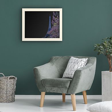 Trademark Fine Art 'Eiffel Tower with Blossoms' Chalkboard Wall Decor