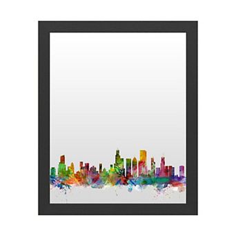 Trademark Fine Art 'Chicago Illinois Skyline' Dry Erase Board Wall Decor