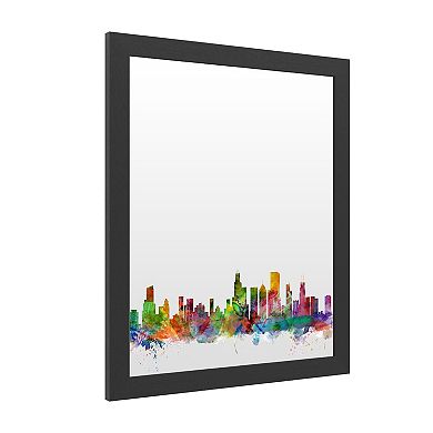 Trademark Fine Art 'Chicago Illinois Skyline' Dry Erase Board Wall Decor