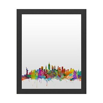 Trademark Fine Art 'New York City Skyline' Dry Erase Board Wall Decor