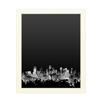 Trademark Fine Art 'Houston Texas Skyline B&W' Chalkboard Wall Decor