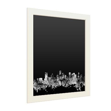 Trademark Fine Art 'Houston Texas Skyline B&W' Chalkboard Wall Decor