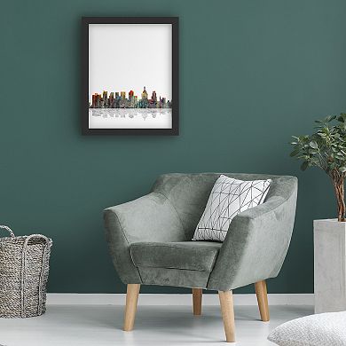 Trademark Fine Art 'Philadelphia Pennsylvania Skyline' Dry Erase Board Wall Decor