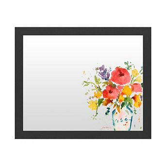 Trademark Fine Art 'White Vase with Bright Flowers' Dry Erase Board