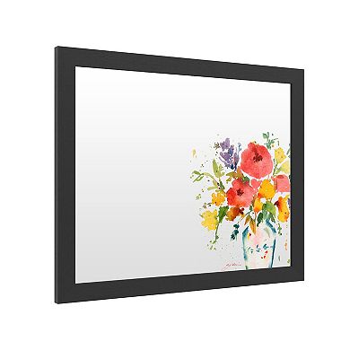 Trademark Fine Art 'White Vase with Bright Flowers' Dry Erase Board