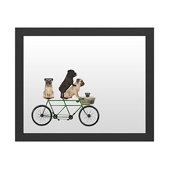 Trademark Fine Art 'Pug Tandem' Dry Erase Board