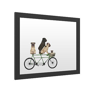 Trademark Fine Art 'Pug Tandem' Dry Erase Board