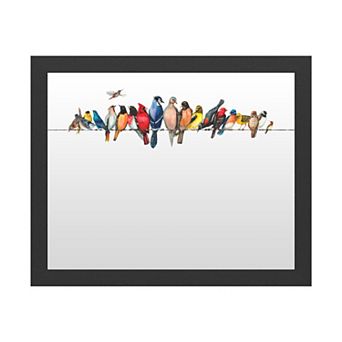 Trademark Fine Art 'Large Bird Menagerie Ii' Dry Erase Board