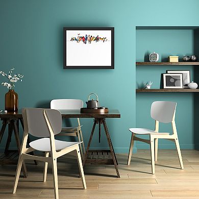 Trademark Fine Art 'Large Bird Menagerie Ii' Dry Erase Board