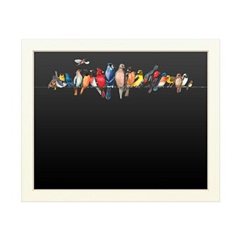 Trademark Fine Art 'Large Bird Menagerie Ii' Chalkboard