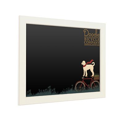 Trademark Fine Art 'White Doodle on Bike Summer' Chalkboard