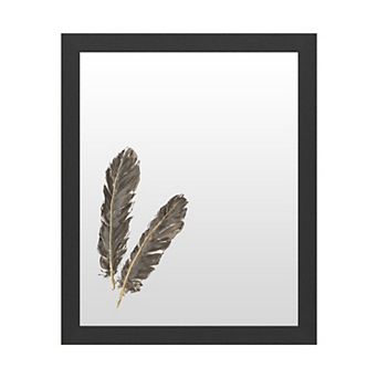 Trademark Fine Art 'Gold Feathers Iv' Dry Erase Board