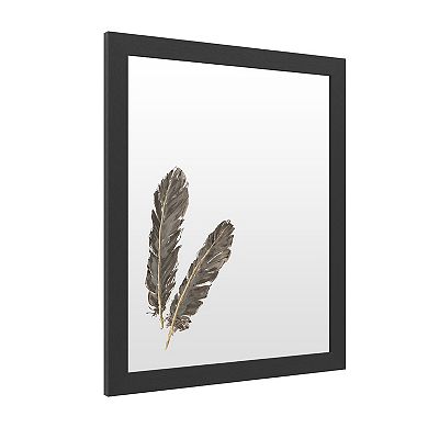 Trademark Fine Art 'Gold Feathers Iv' Dry Erase Board