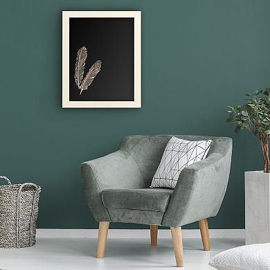 Trademark Fine Art 'Gold Feathers Iv' Chalkboard