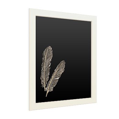 Trademark Fine Art 'Gold Feathers Iv' Chalkboard