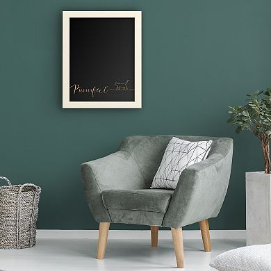 Trademark Fine Art 'Underlined Cats I Black' Chalkboard