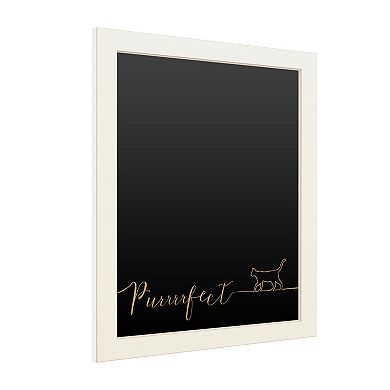 Trademark Fine Art 'Underlined Cats I Black' Chalkboard