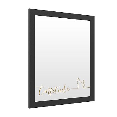 Trademark Fine Art 'Underlined Cats II Black' Dry Erase Board