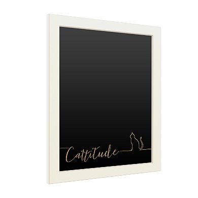 Trademark Fine Art 'Underlined Cats II Black' Chalkboard