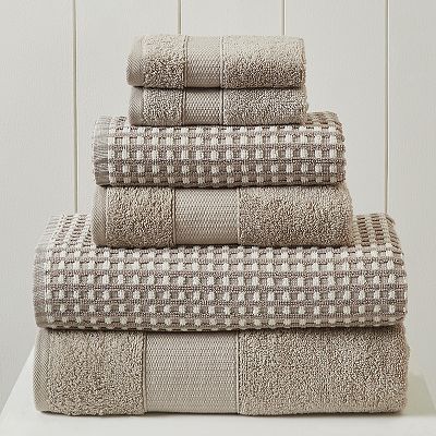 Amrapur Modern Threads Cobblestone 6-piece Bath Towel Set