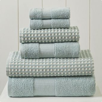 Amrapur Modern Threads Cobblestone 6 pc Bath Towel Set