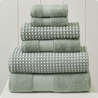 Amrapur Modern Threads Cobblestone 6 pc Bath Towel Set