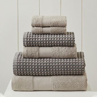 Amrapur Modern Threads Cobblestone 6 pc Bath Towel Set